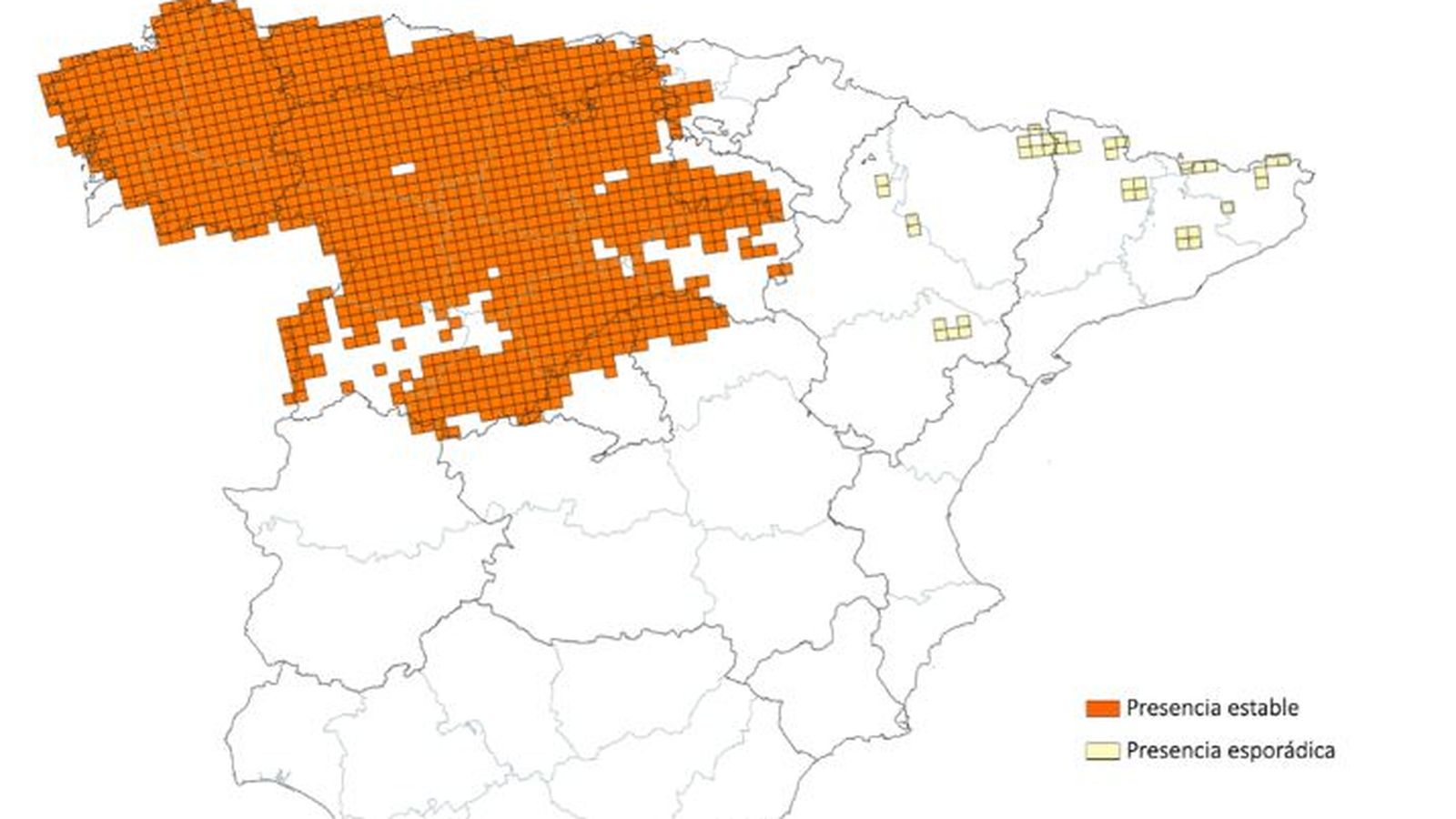 Último censo oficial del lobo en España. Periodo 2019-2024