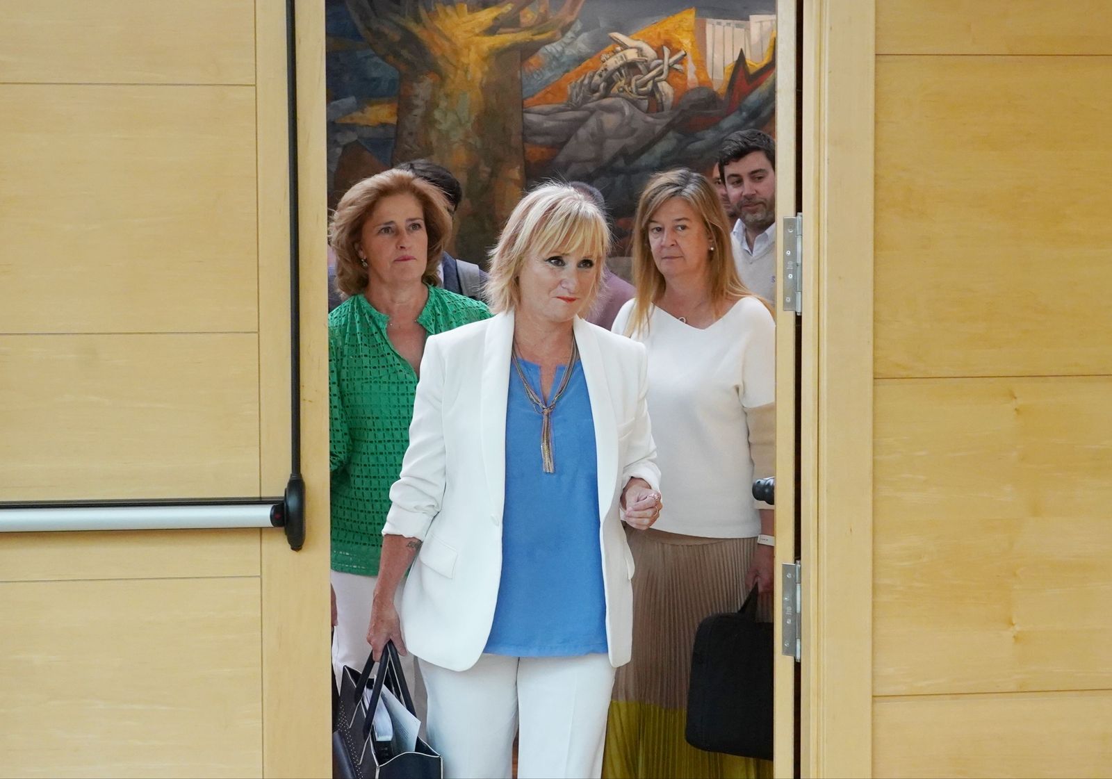 Leticia García comparece en Las Cortes. Miriam Chacón. ICAL