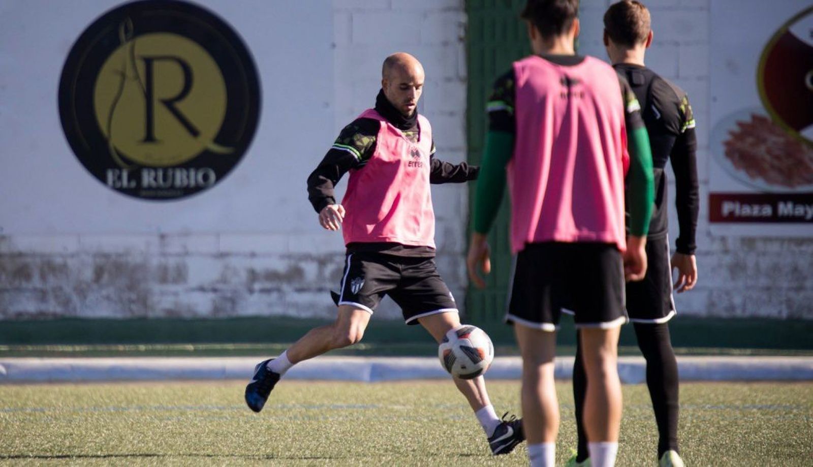 Sergio García, en un entrenamiento con el Guijuelo | FOTO CD GUIJUELO
