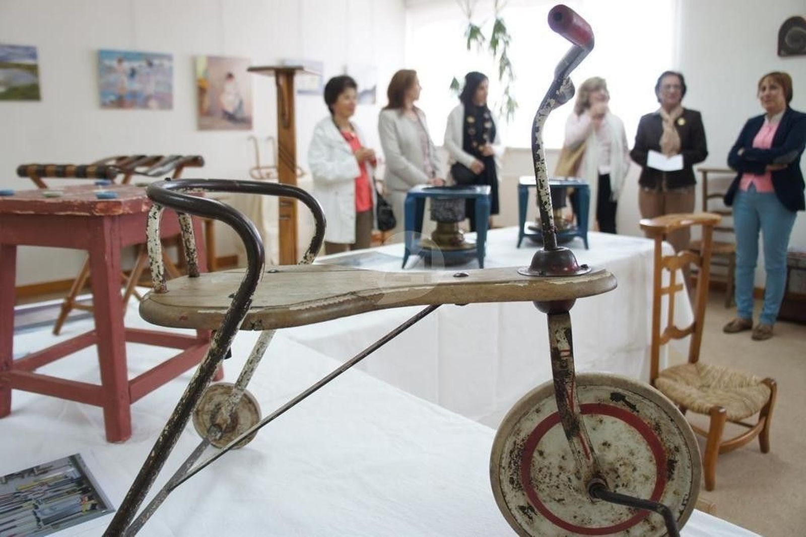 Inaugurada la exposición de los talleres de  restauración  y pintura