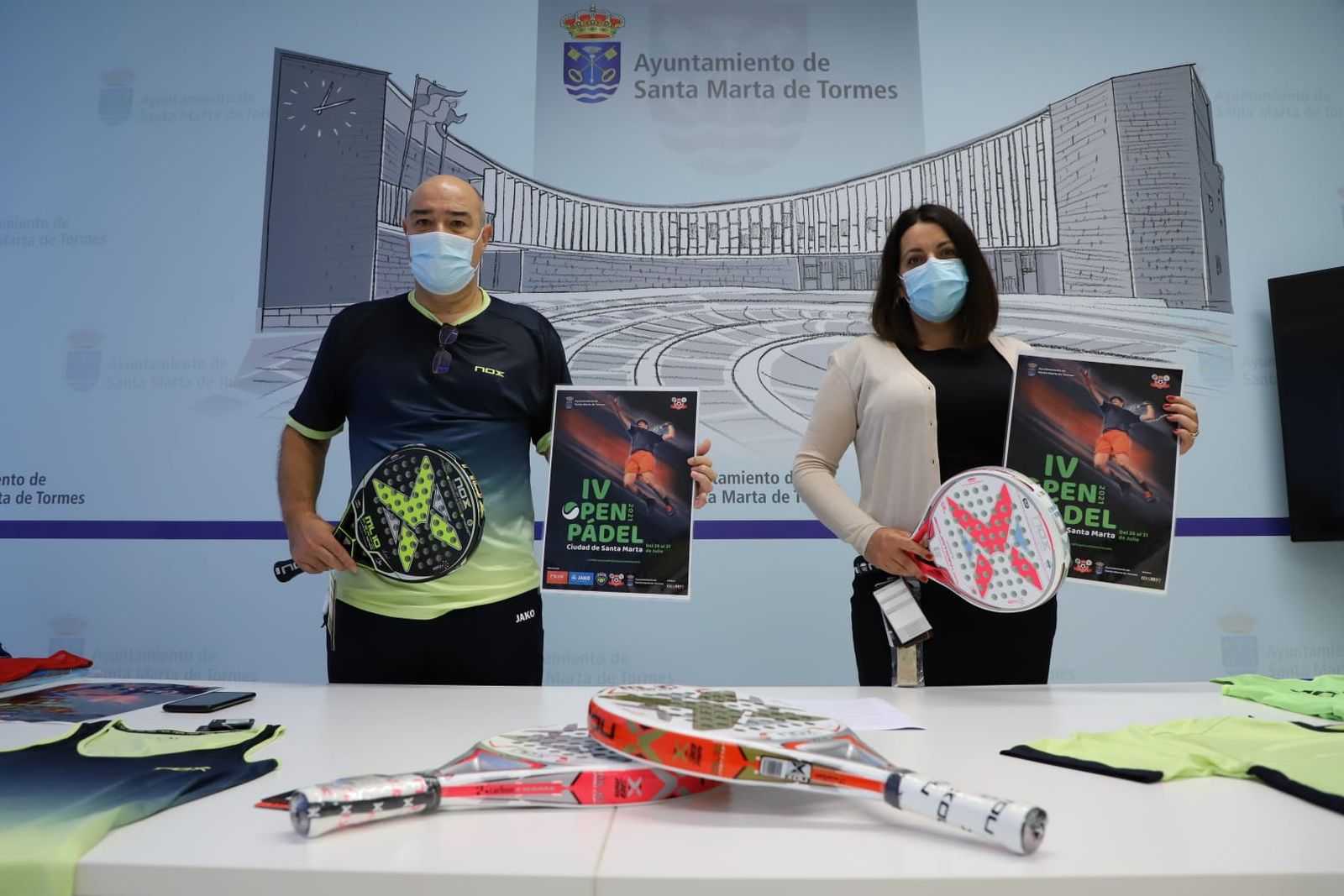 Presentación del IV Open de Pádel Ciudad de Santa Marta.