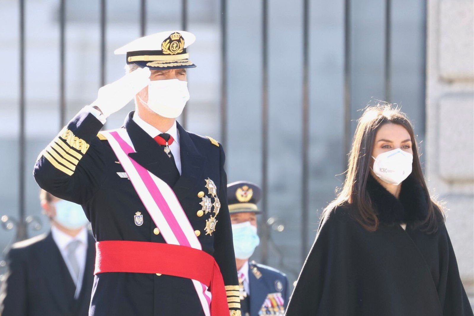 Los Reyes de España, en la celebración de la Pascua Militar este miércoles, 6 de enero. | FOTO: CASA de S.M. El Rey