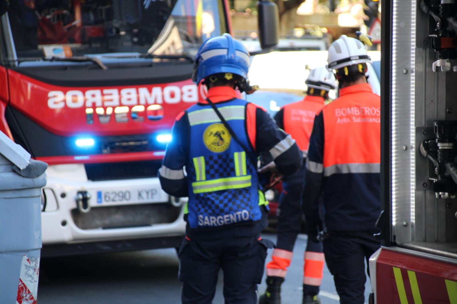 Despligue de los bomberos por una mala combustión en una caldera en Salamanca