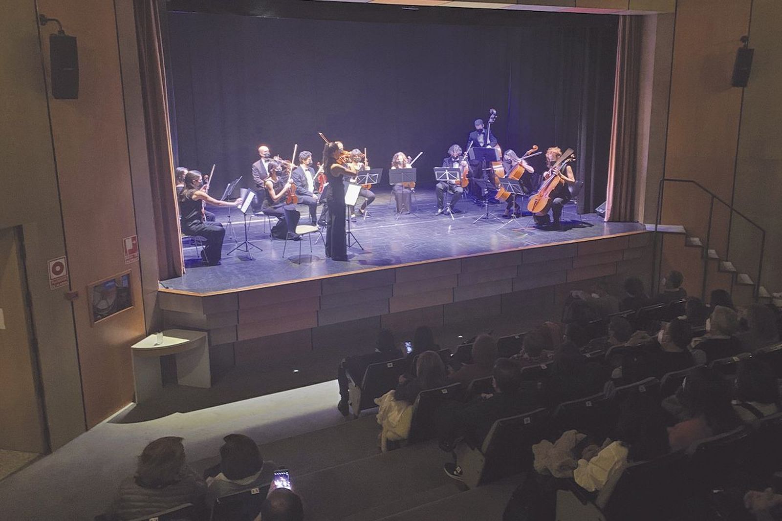 Un momento del Concierto de Año Nuevo de la Orquesta de Cámara Berdión en Peñaranda de Bracamonte