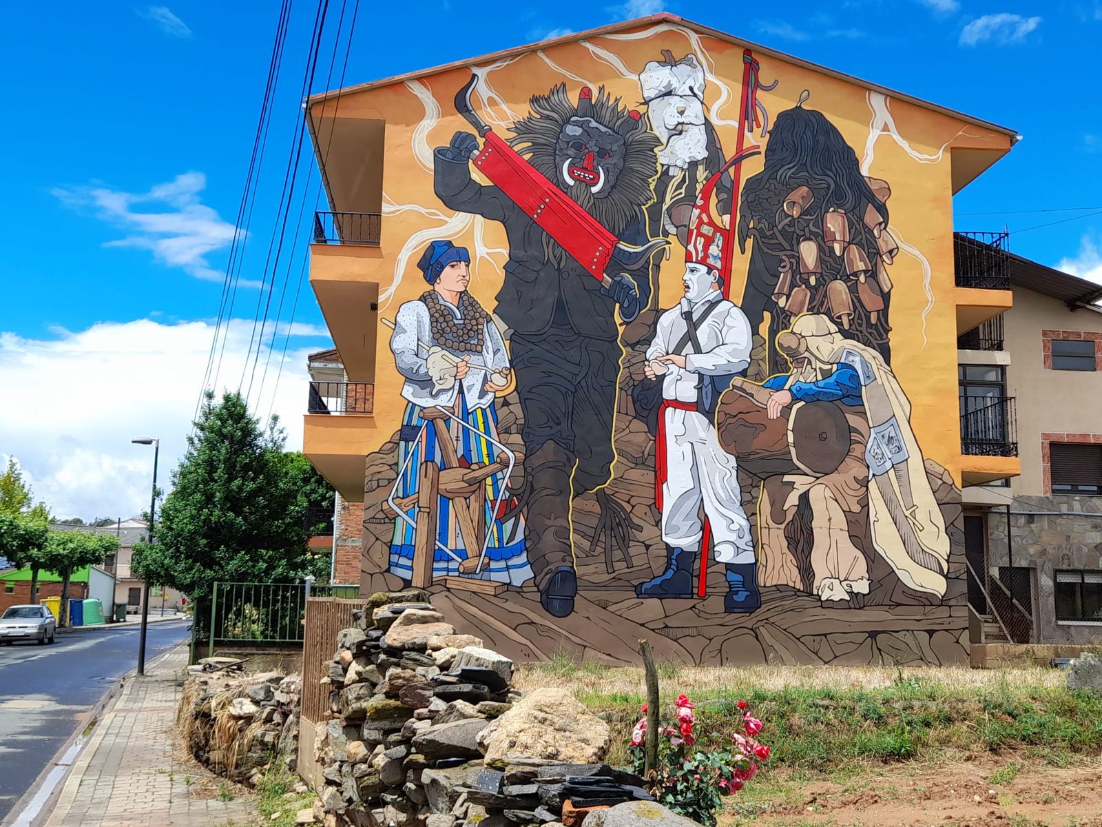 'Los Carochos', protagonistas de un nuevo mural en Zamora de la mano de Adeva