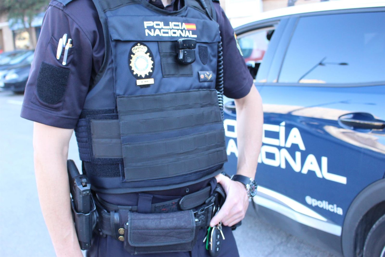 Imagen de archivo de un agente de la Policía Nacional. EP