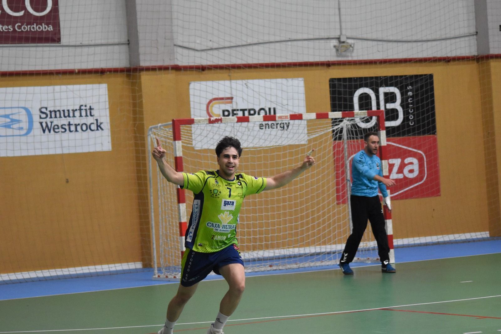 David Gallego en el último partido fase de ascenso BM Zamora - Sant Cugat