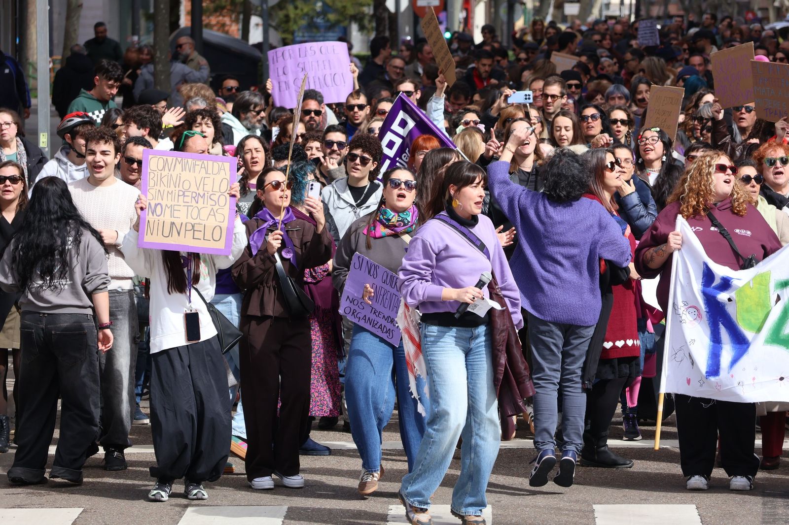 GALERÍA | La manifestación del 8M por las calles de Zamora, en imágenes