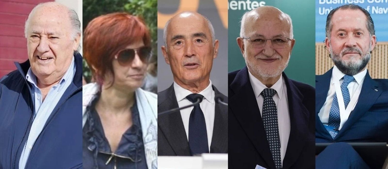 Top 5 de los más ricos de España. Europa Press