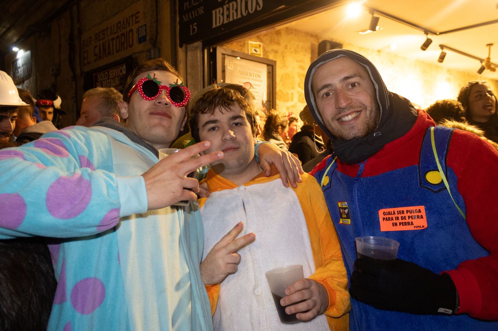 Salamanca de noche, sábado del Carnaval del Toro de Ciudad Rodrigo