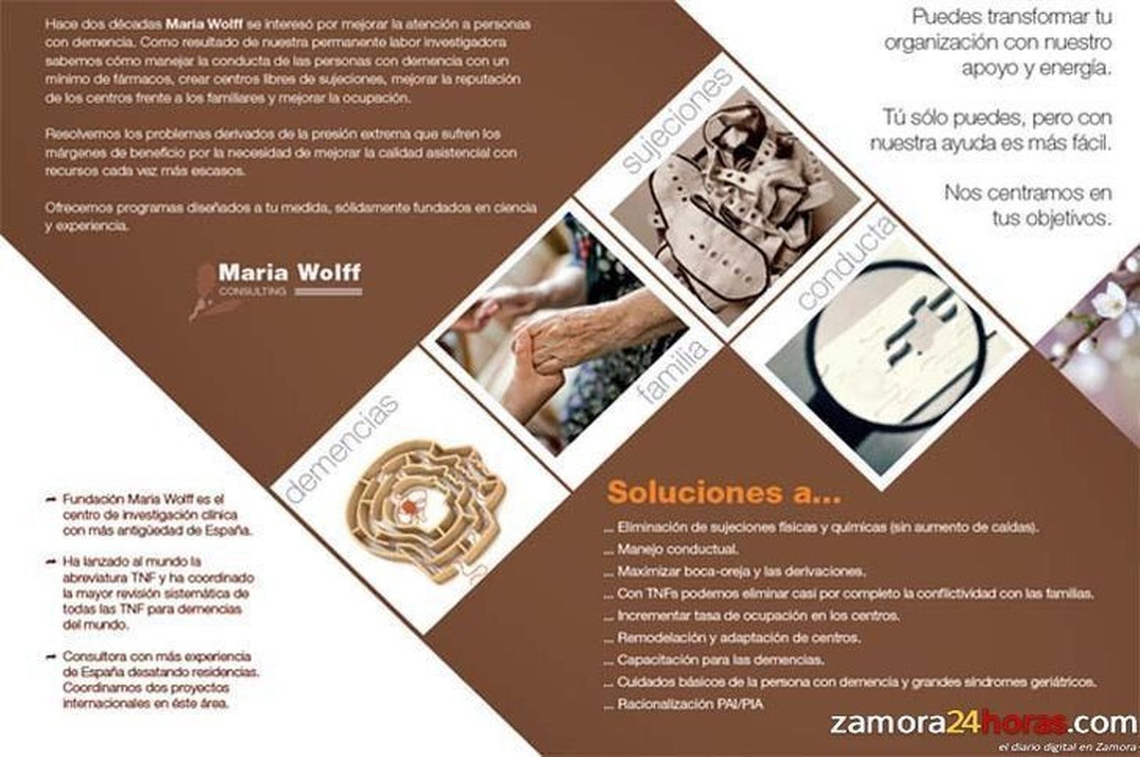 Presentan la primera ‘Acreditación en el cuidado de demencias sin sujeciones’ con carácter nacional para residencias y centros de día