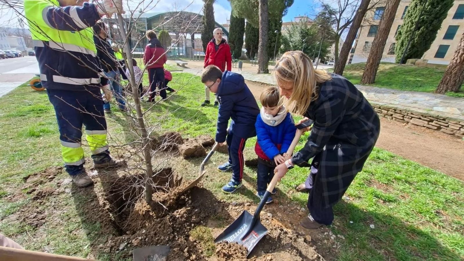 Plantacion Colegio Esclavas en calle Lugo