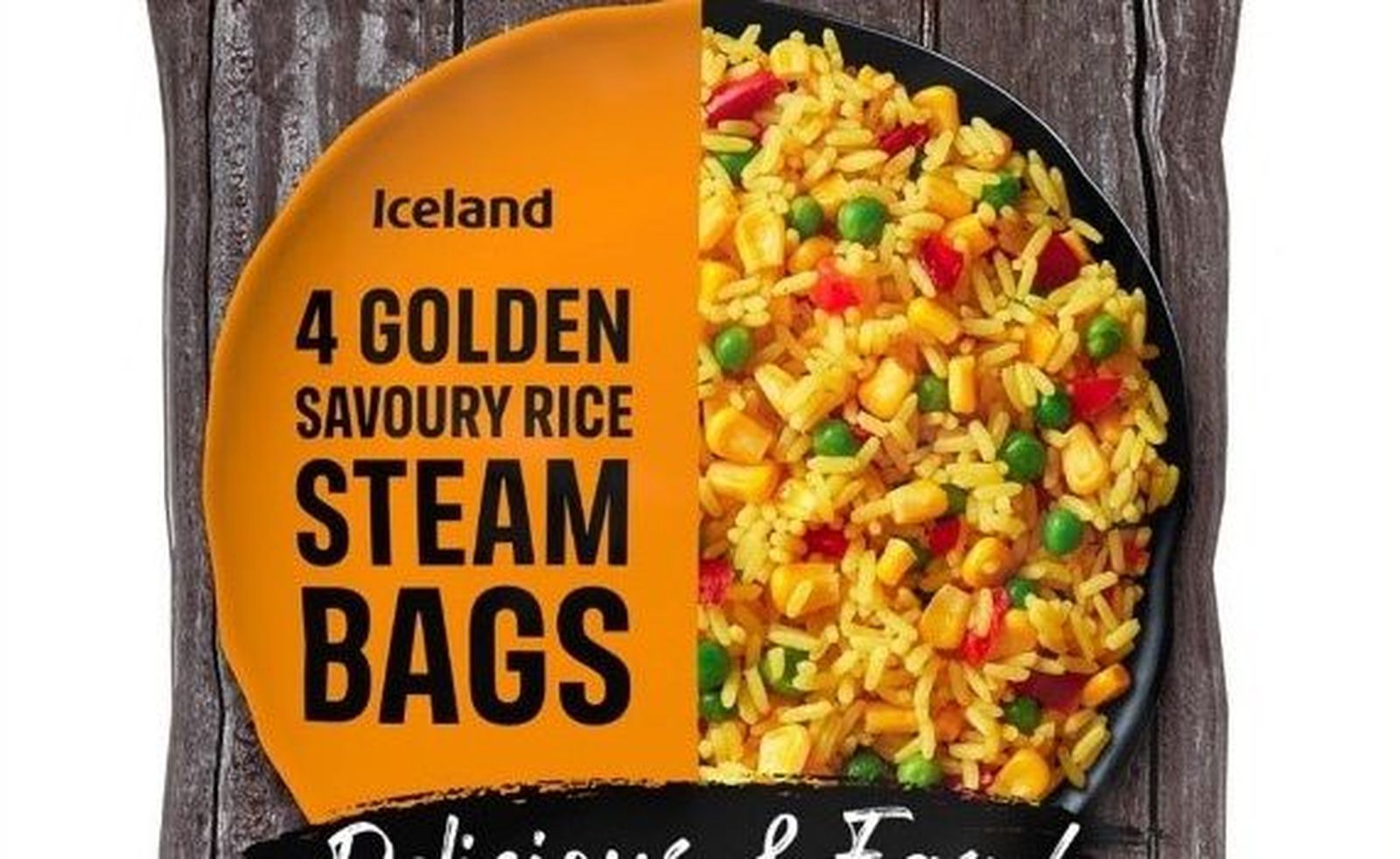 Arroz '4 Golden Savoury Rice Steam Bags’. Foto @AESAN_gob_es