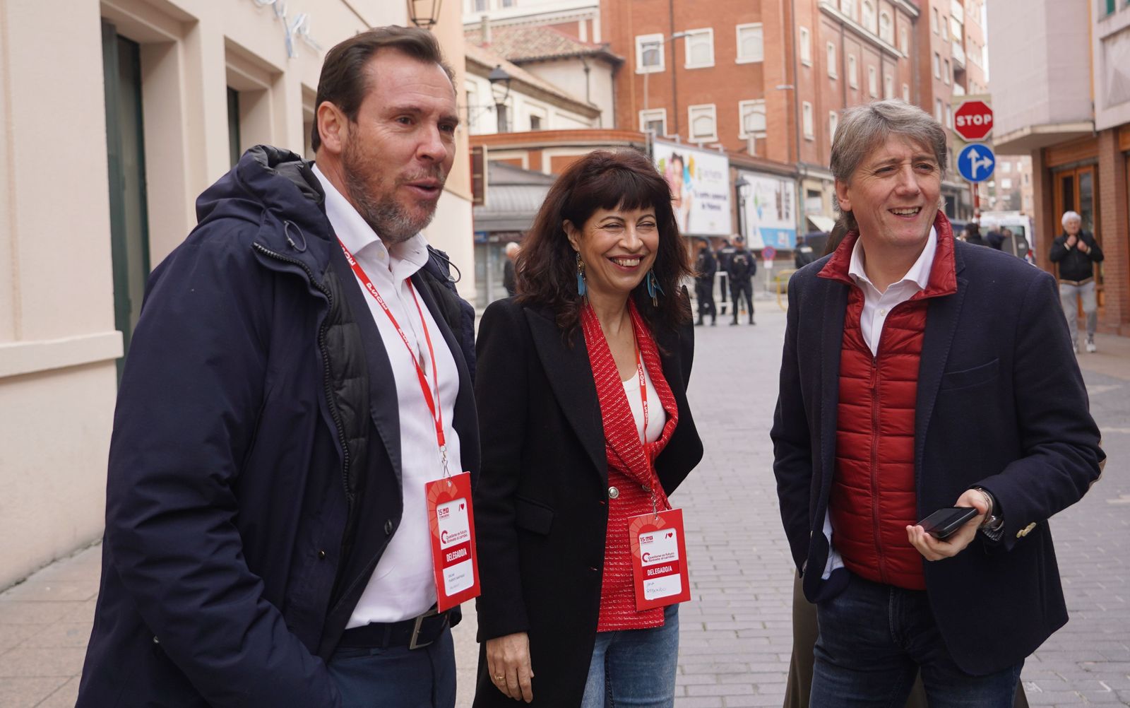Óscar Puente junto a Carlos Martínez y Ana Redondo. ICAL Óscar Puente junto a Carlos Martínez y Ana Redondo. ICAL