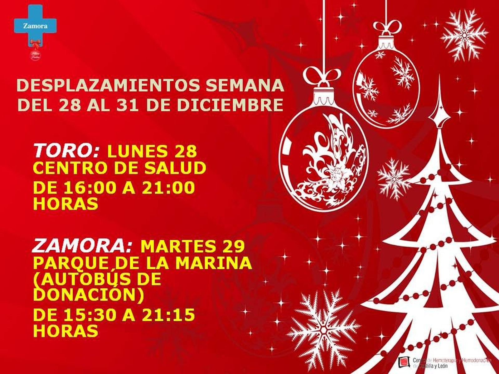 DESPLAZAMIENTOS SEMANA DEL 28 AL 31 DE DICIEMBRE