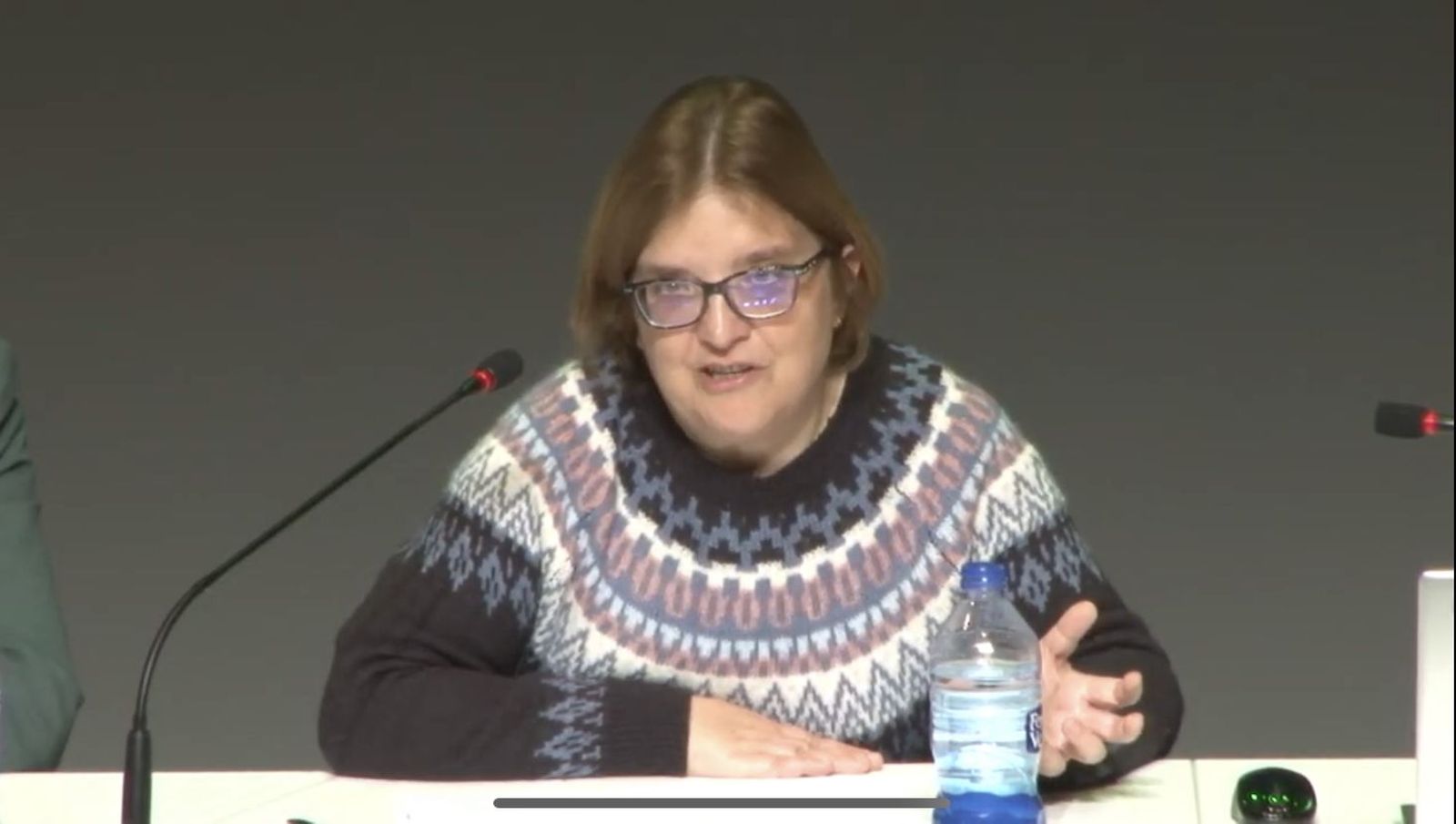 Lucía Fernández en su intervención