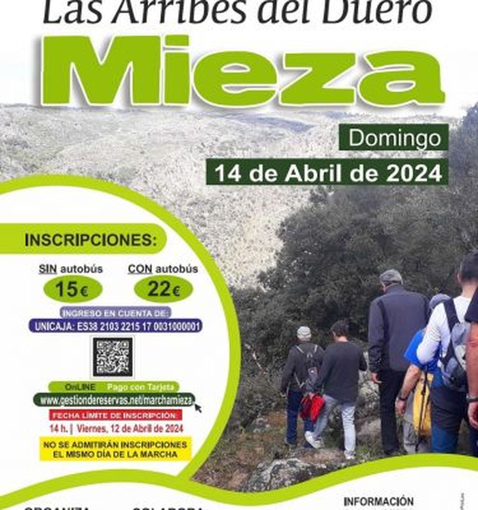 Cartel marcha senderismo Mieza 2024 Cartel marcha senderismo Mieza 2024