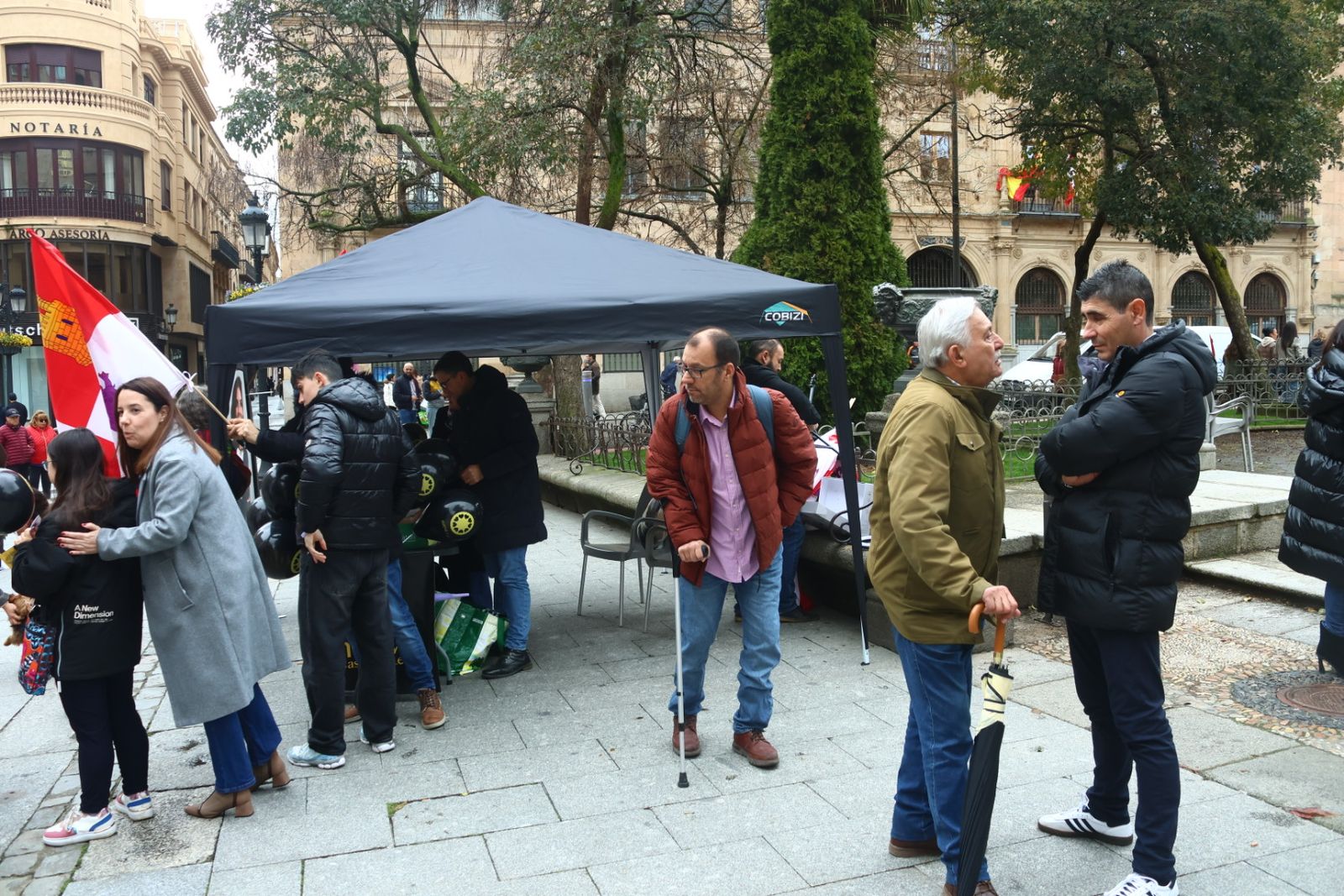 Acto de campaña de Nueve Castilla y León en la Plaza de Los Bandos