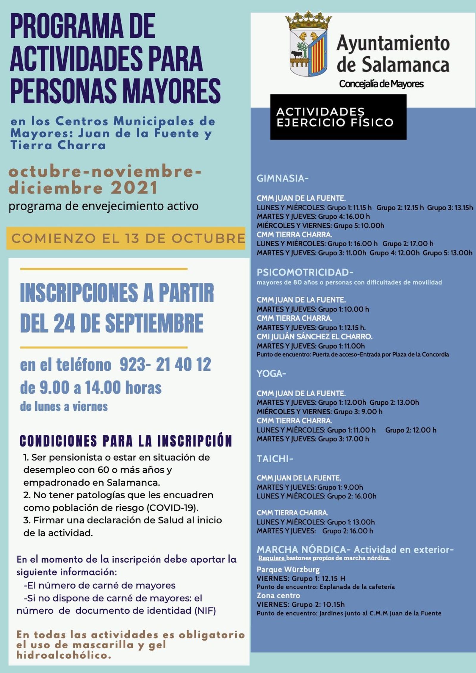 Programación centros municipales de mayores Programación centros municipales de mayores