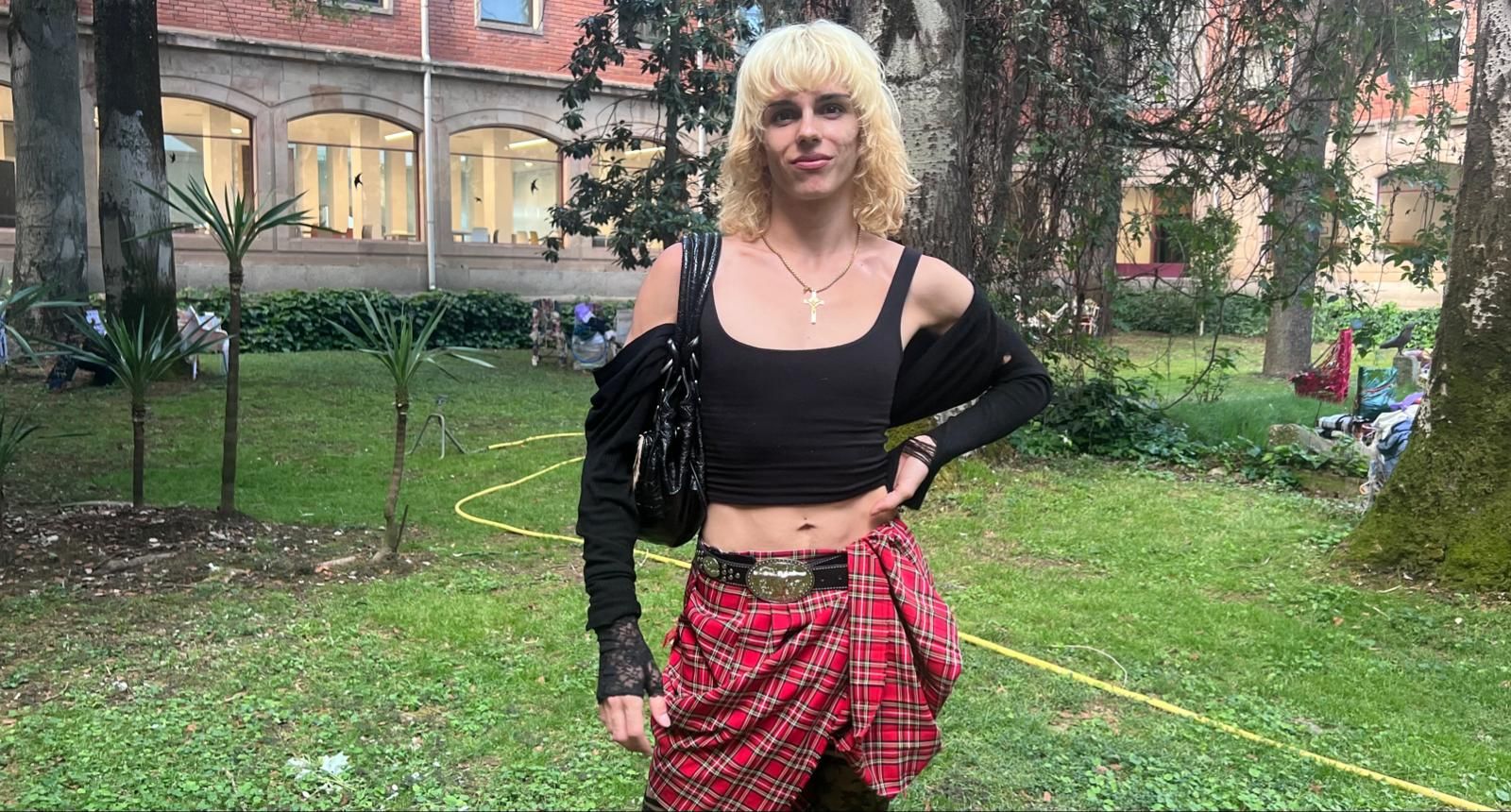 Samantha Hudson en la Facultad de Bellas Artes de Salamanca