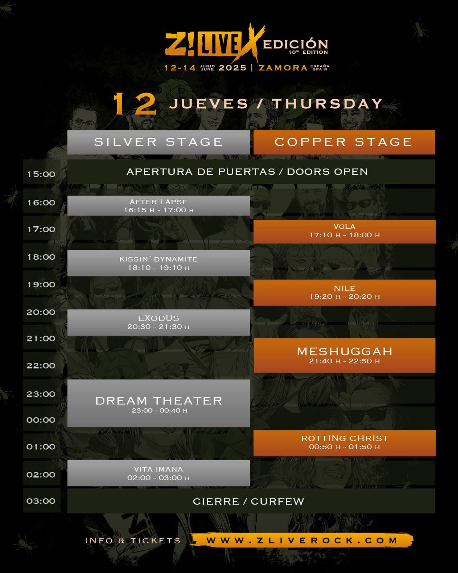 Horarios jueves Z! LIve