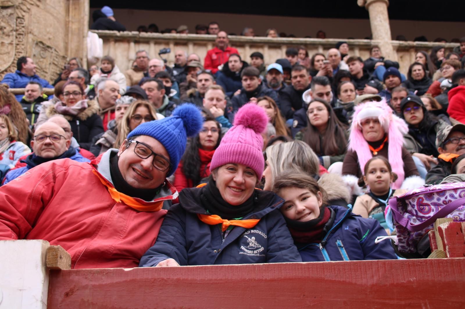 Ambiente en el encierro a caballo de Ciudad Rodrigo