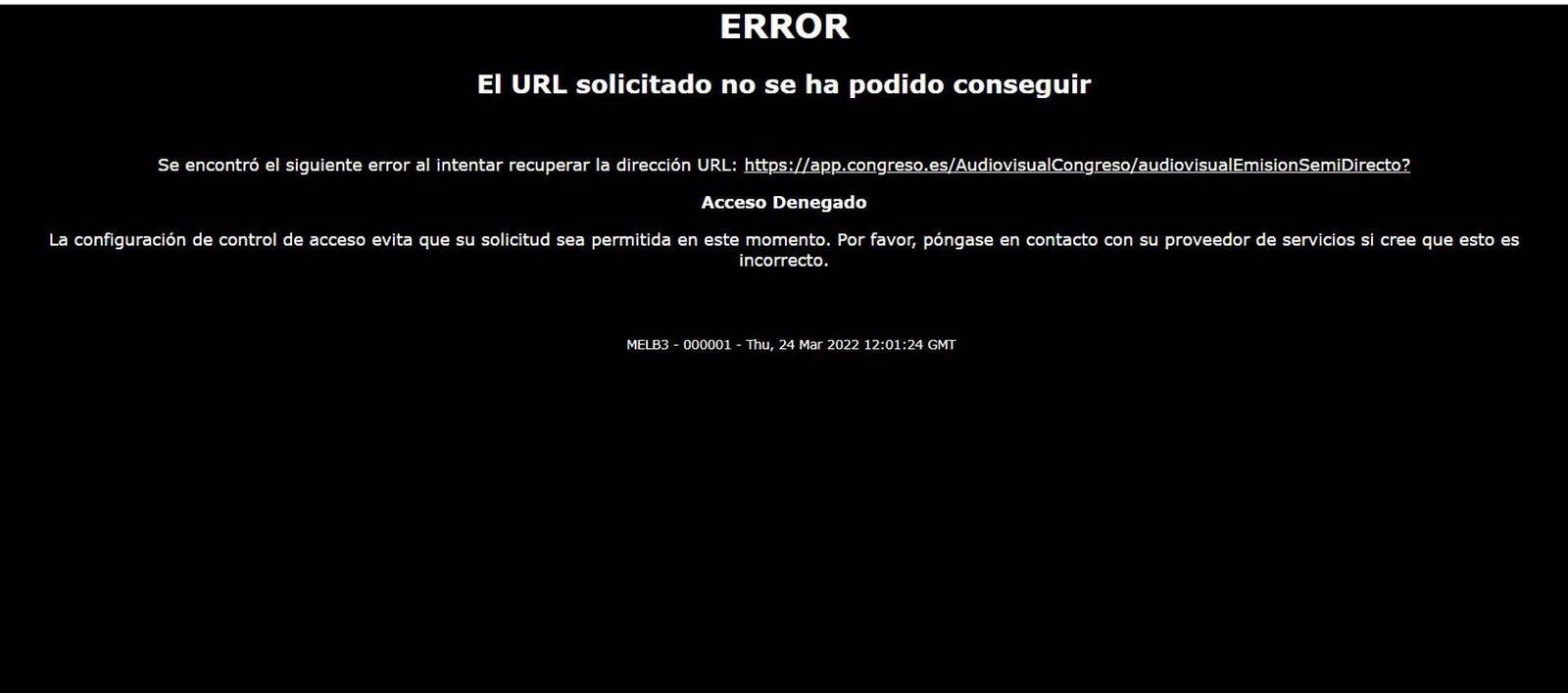 Ciberataque a la web del congreso. EP
