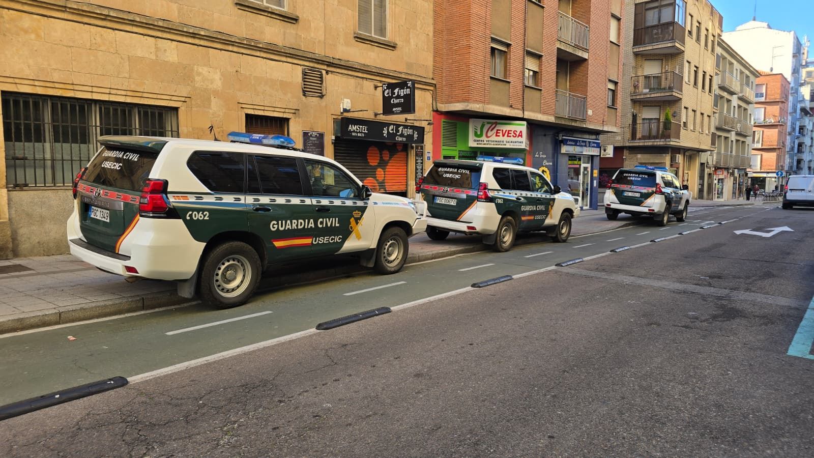 Redada de Guardia Civil en una propiedad de la calle Alfonso de Castro