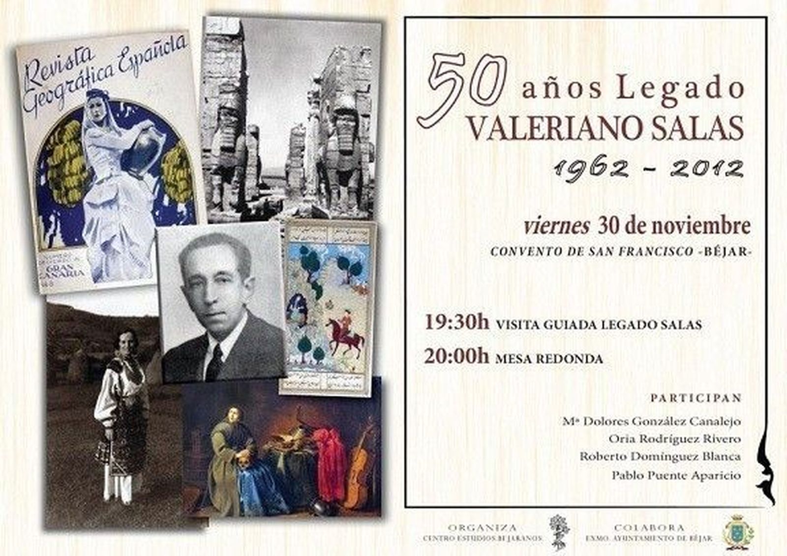 El Centro de Estudios Bejaranos rendirá homenaje a Valeriano Salas