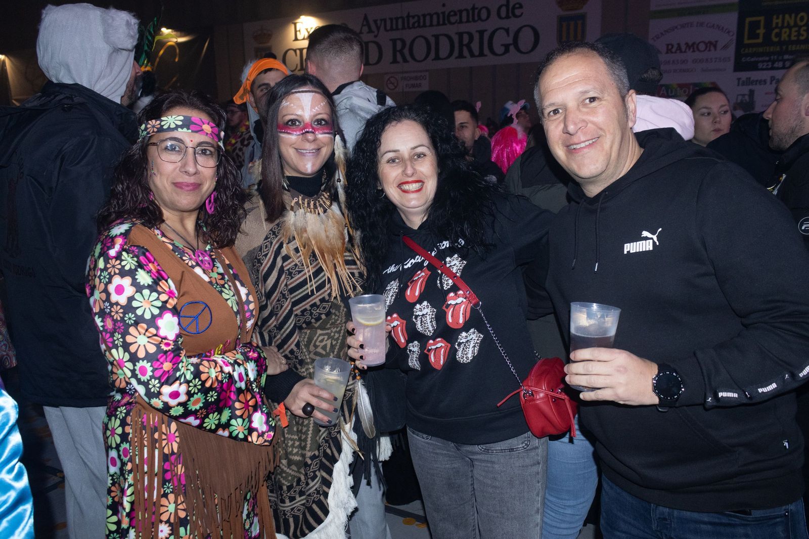 Salamanca de noche, sábado del Carnaval del Toro de Ciudad Rodrigo