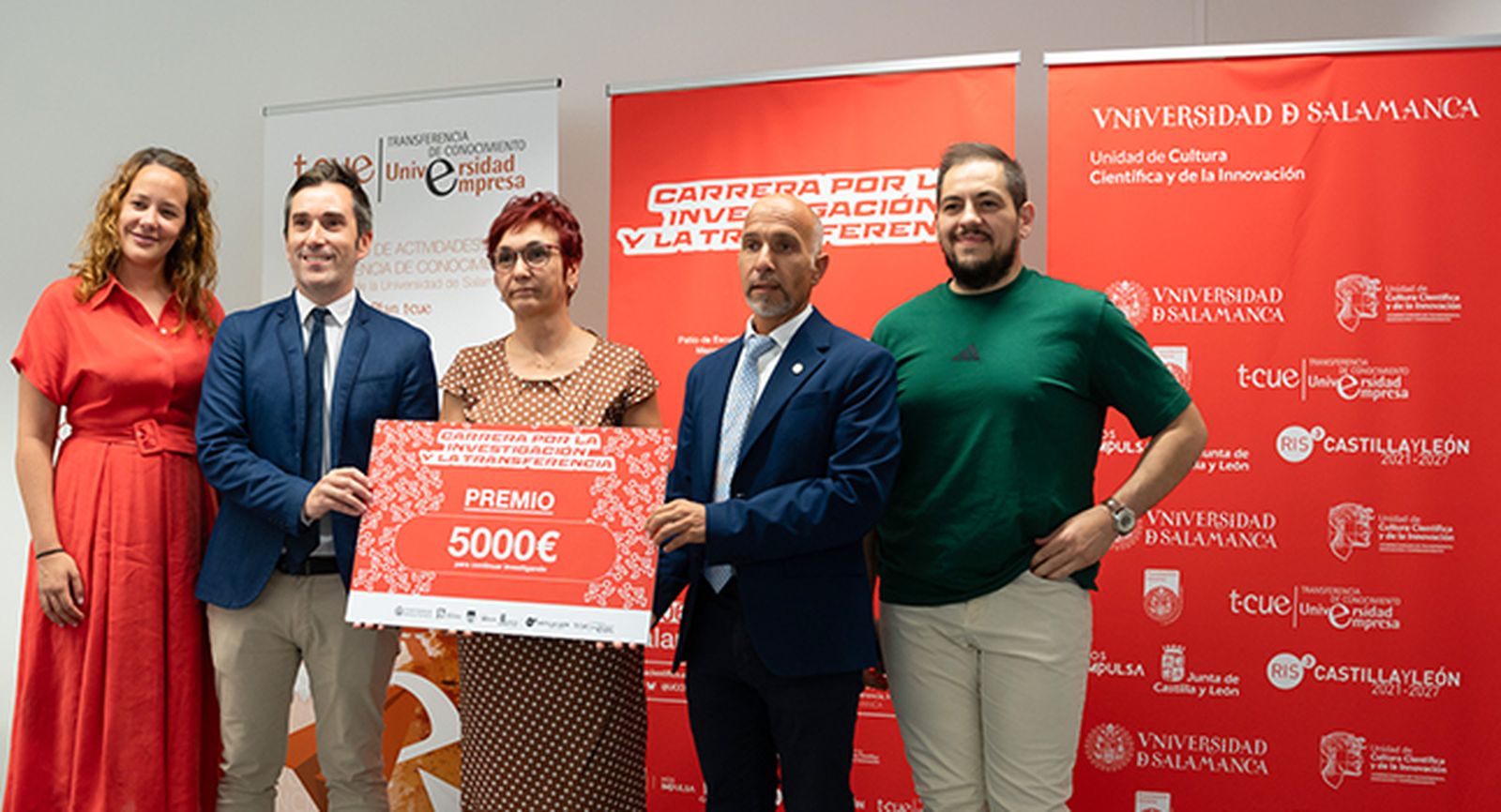 El proyecto "T-Balance" de rehabilitación neuromuscular recibe el premio de la II Carrera por la Investigación y la Transferencia de la USAL