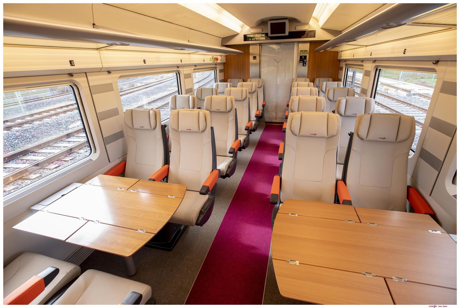 Interior del AVLO, el tren AVE low cost de Renfe   RENFE   Archivo