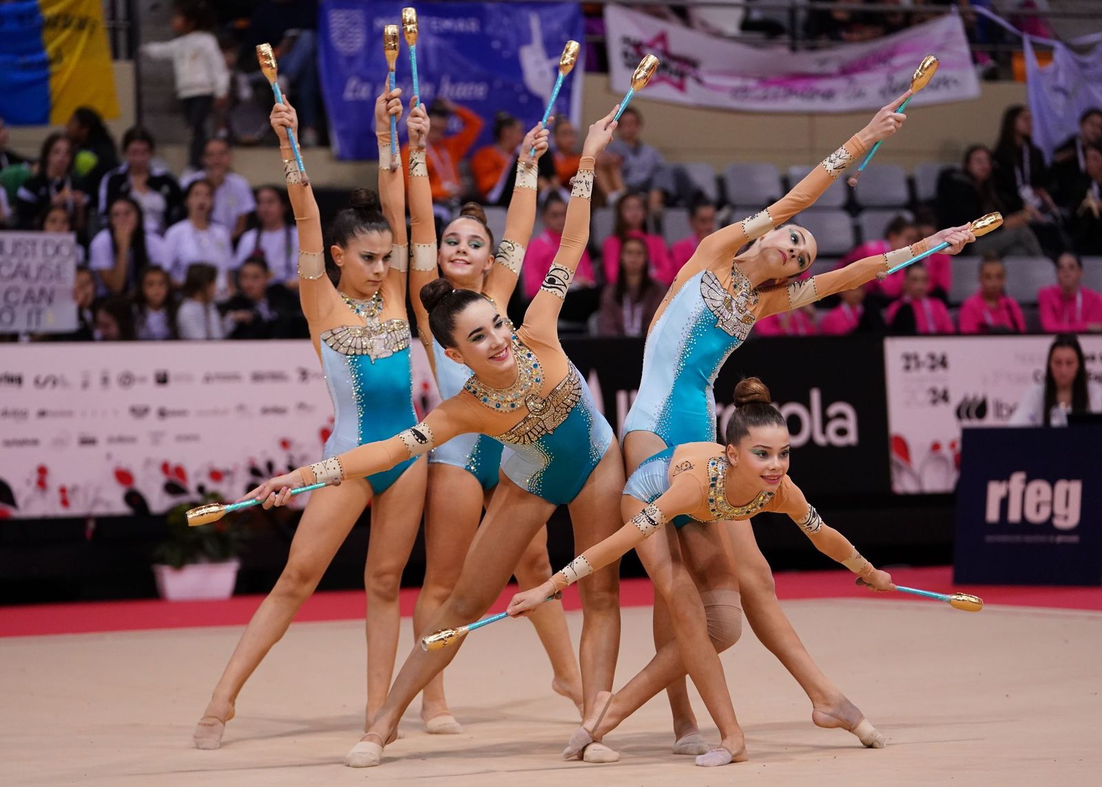 El equipo del Club Rítmica Mapecca clasificado al campeonato nacional