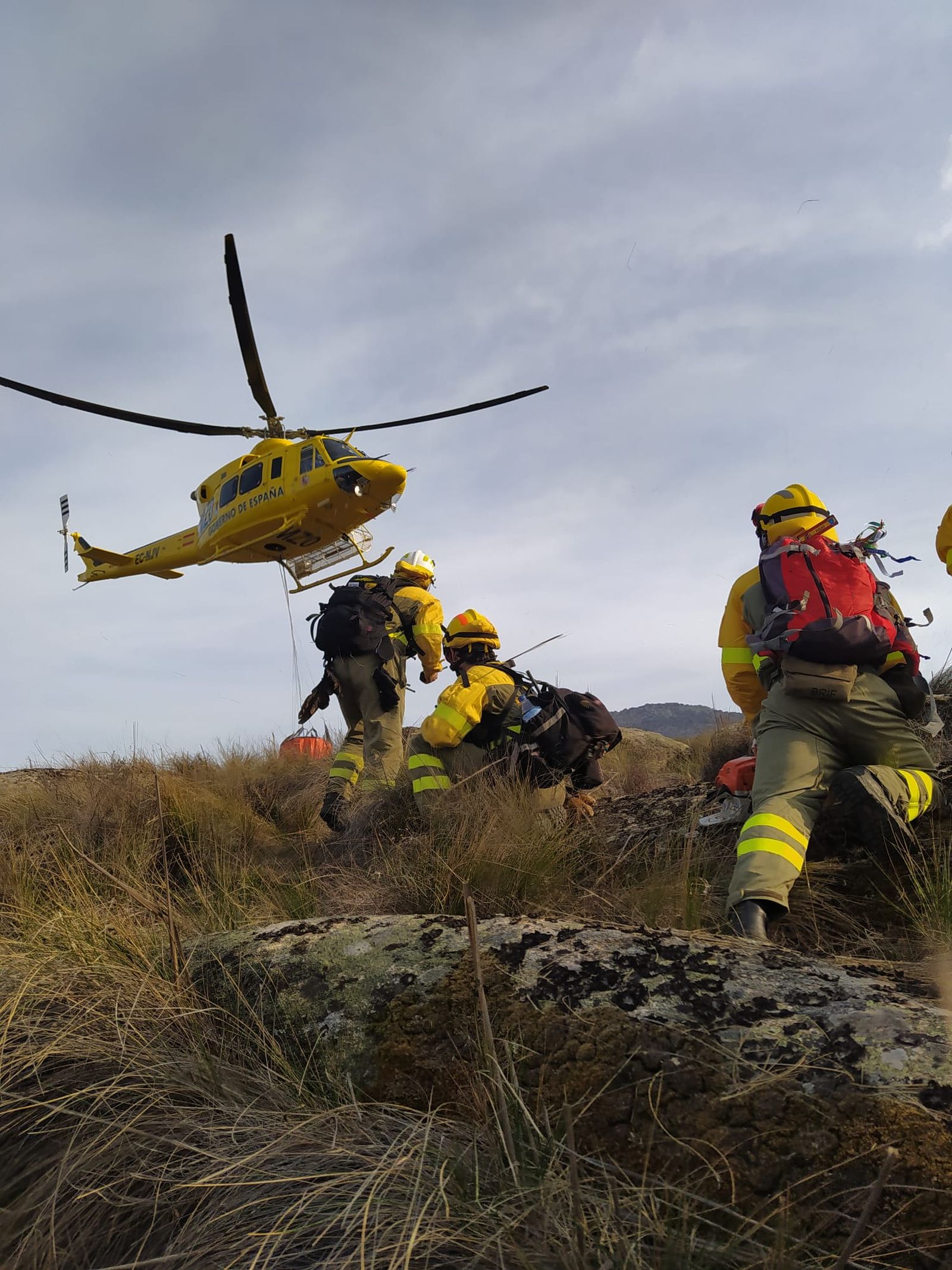 Incendio en Sorihuela. Foto @INFOCYL
