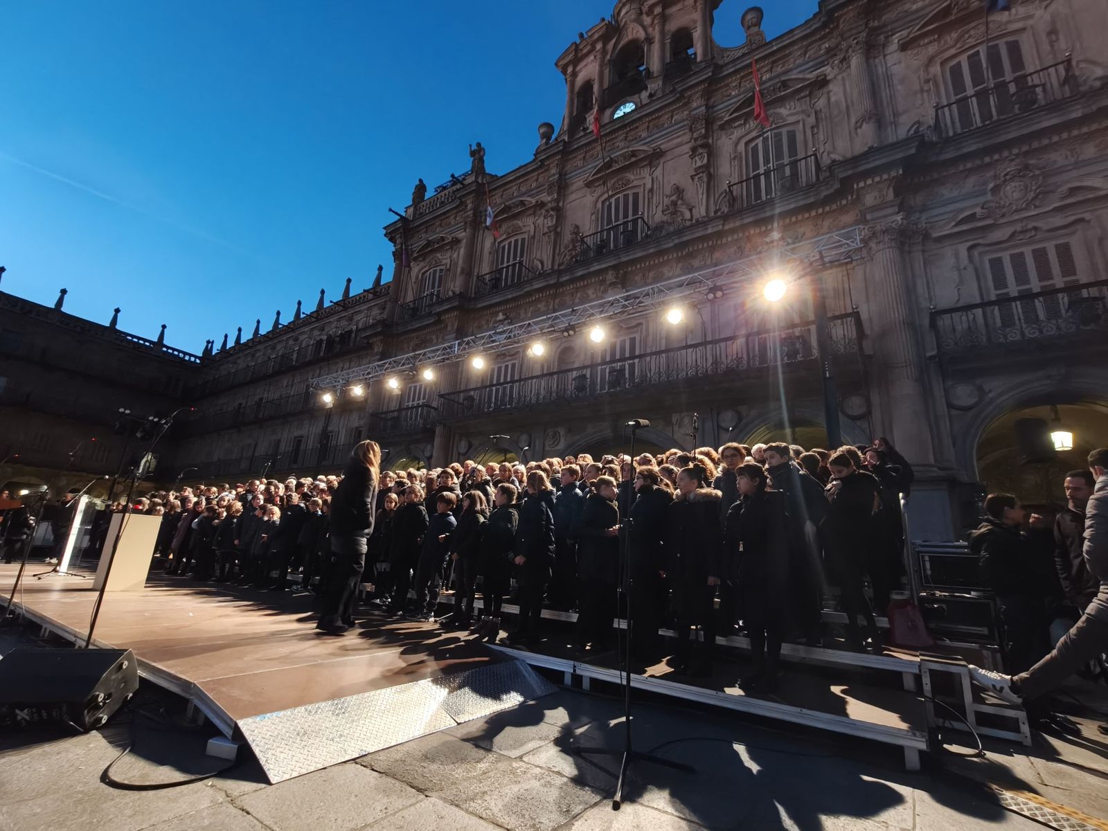 Encendido luces de Navidad en la Plaza Mayor