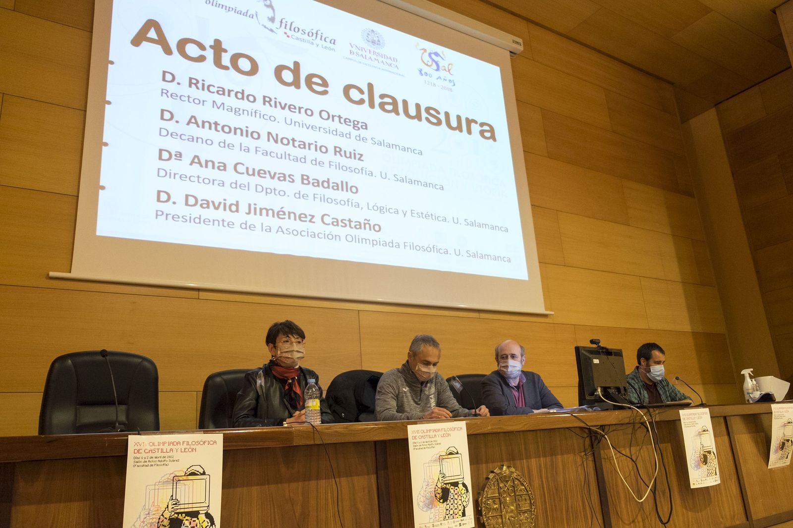 Acto de clausura Olimpiada Filosófica de CyL