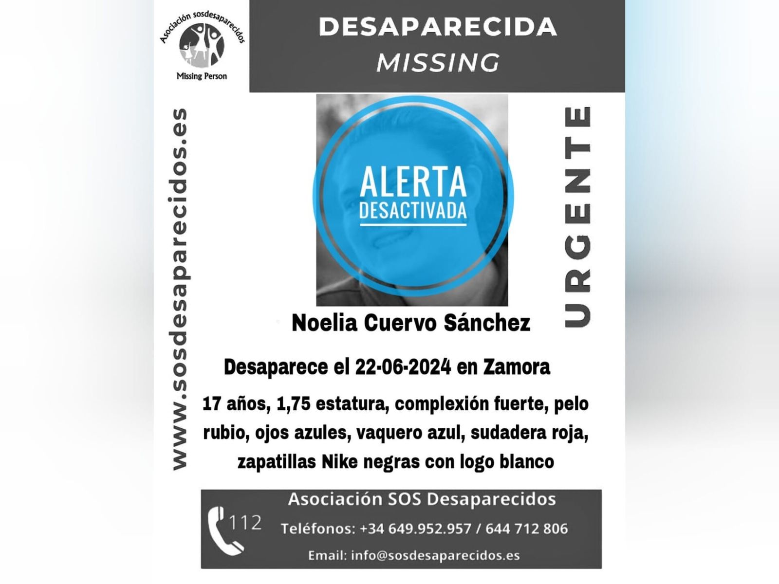Localizada la menor desaparecida