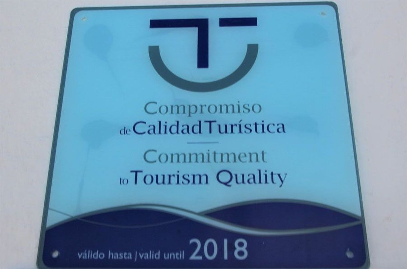 Placa calidad turistica