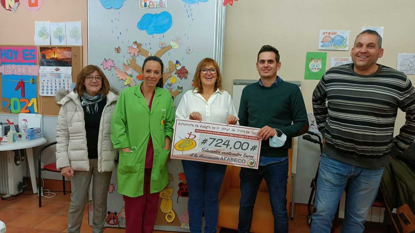 Entrega del cheque solidario