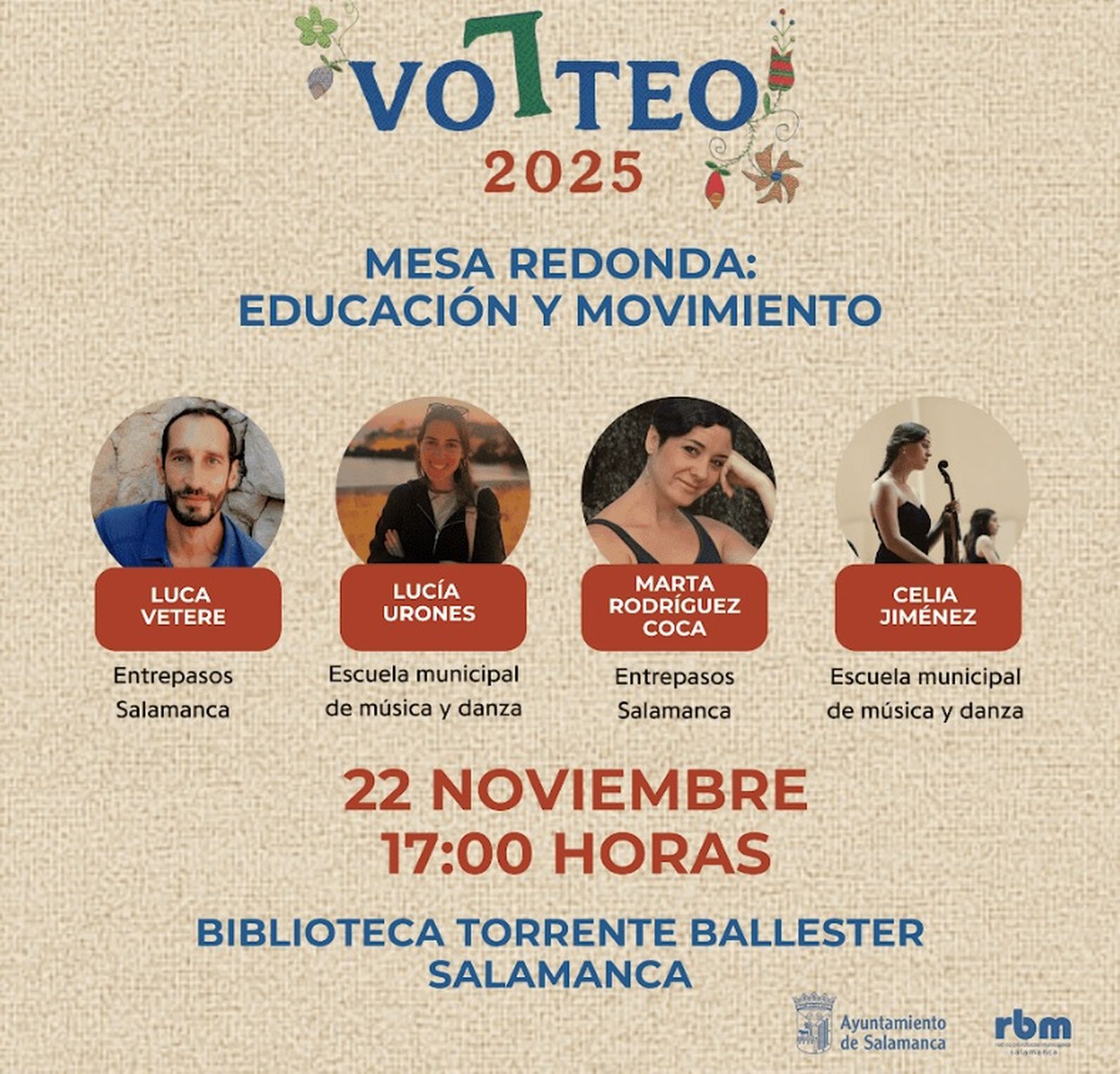 Volteo 2025 mesa redonda: educación y movimiento