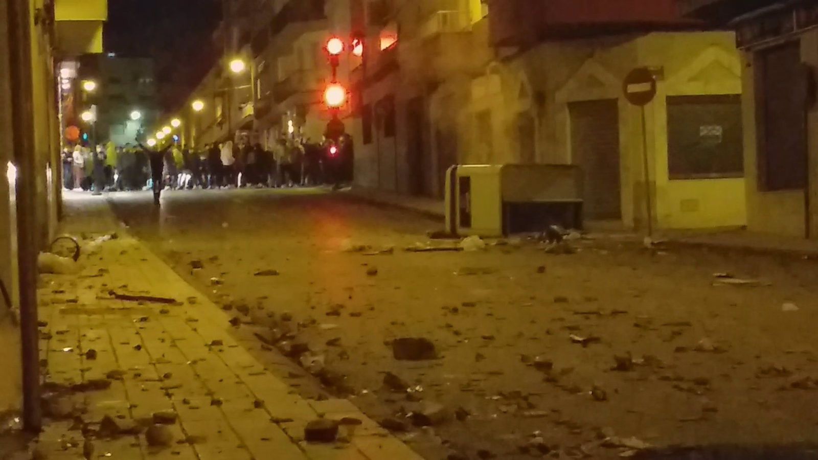 Altercados en Linares. Foto Policía Nacional
