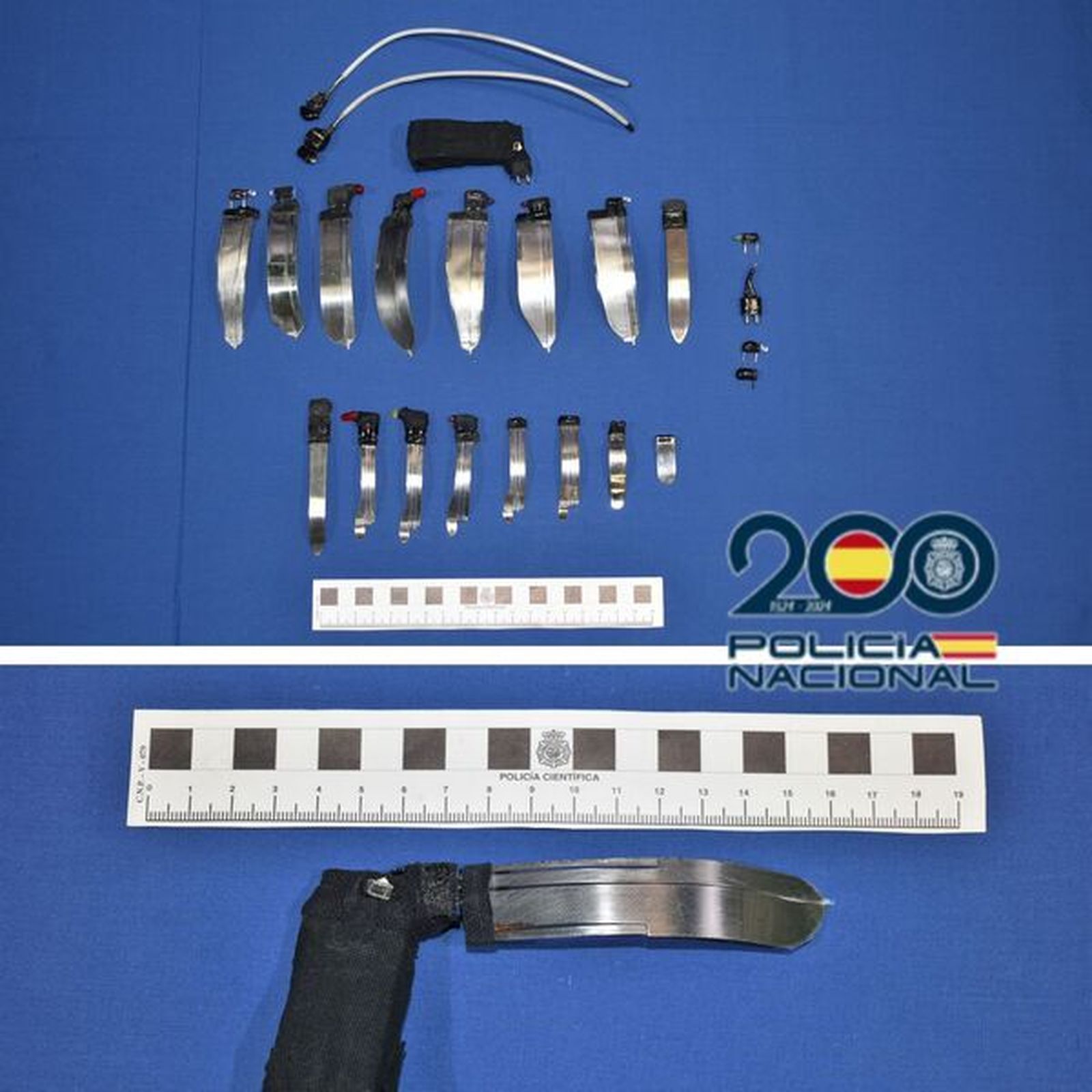 Material incautado por la Policía Nacional