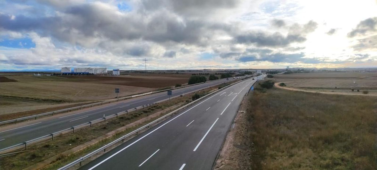 Carretera A62 . Foto de archivo