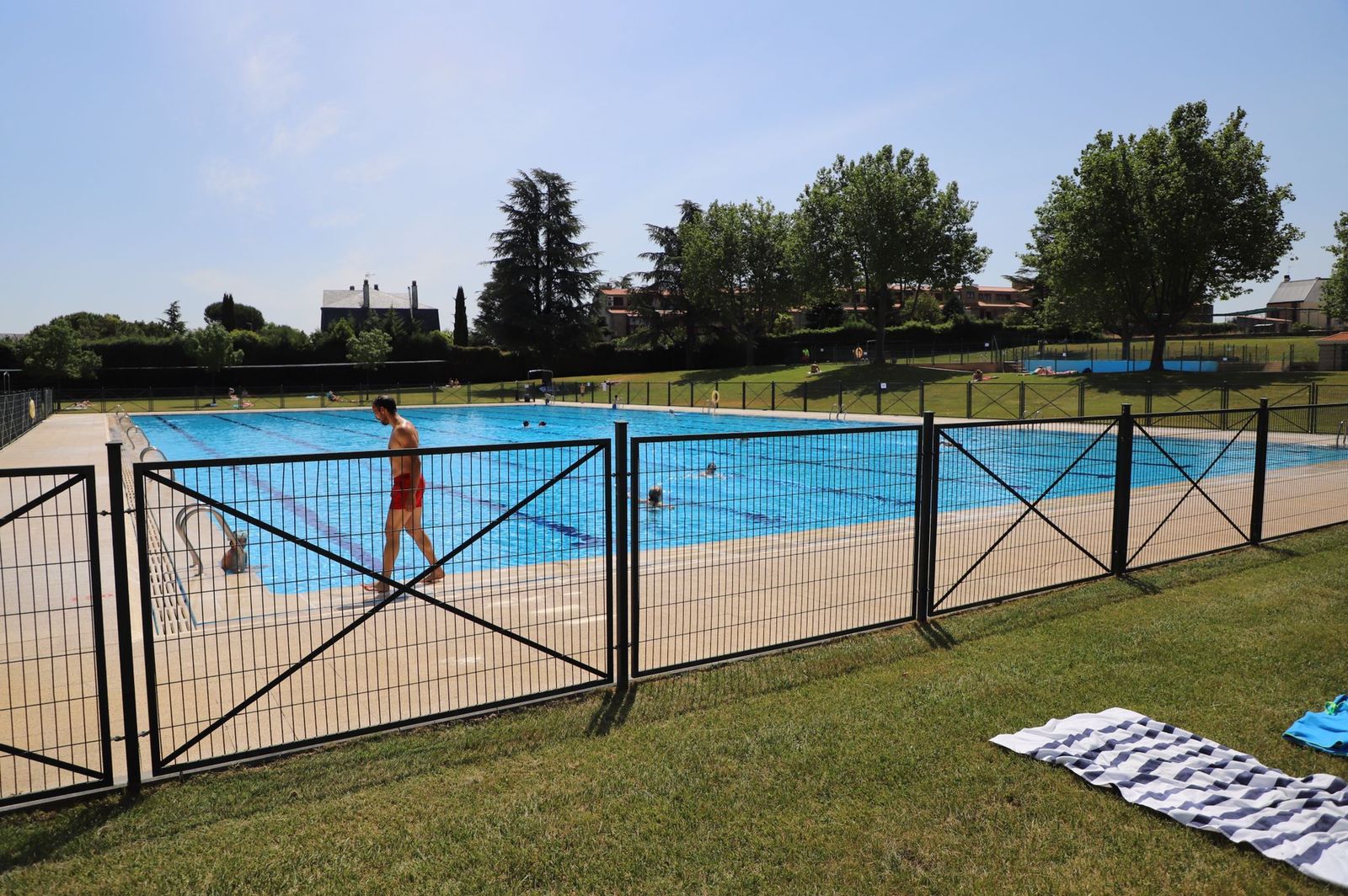 Piscina del Helmántico. Foto de archivo