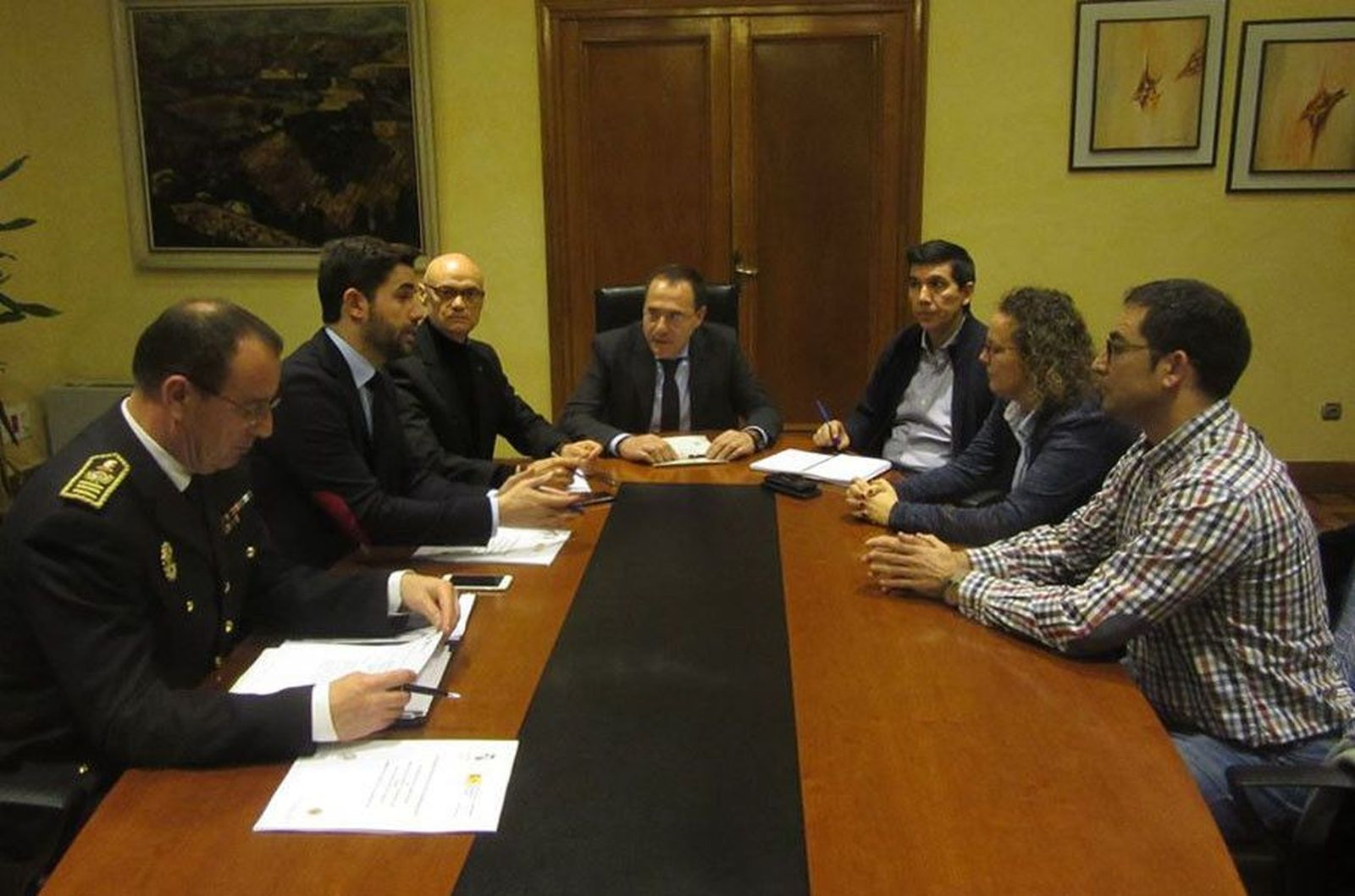 Ayto. Zamora. Reunión Subdelegación Gobierno acuerdo Tráfico y Seguridad Vial 14 12 18
