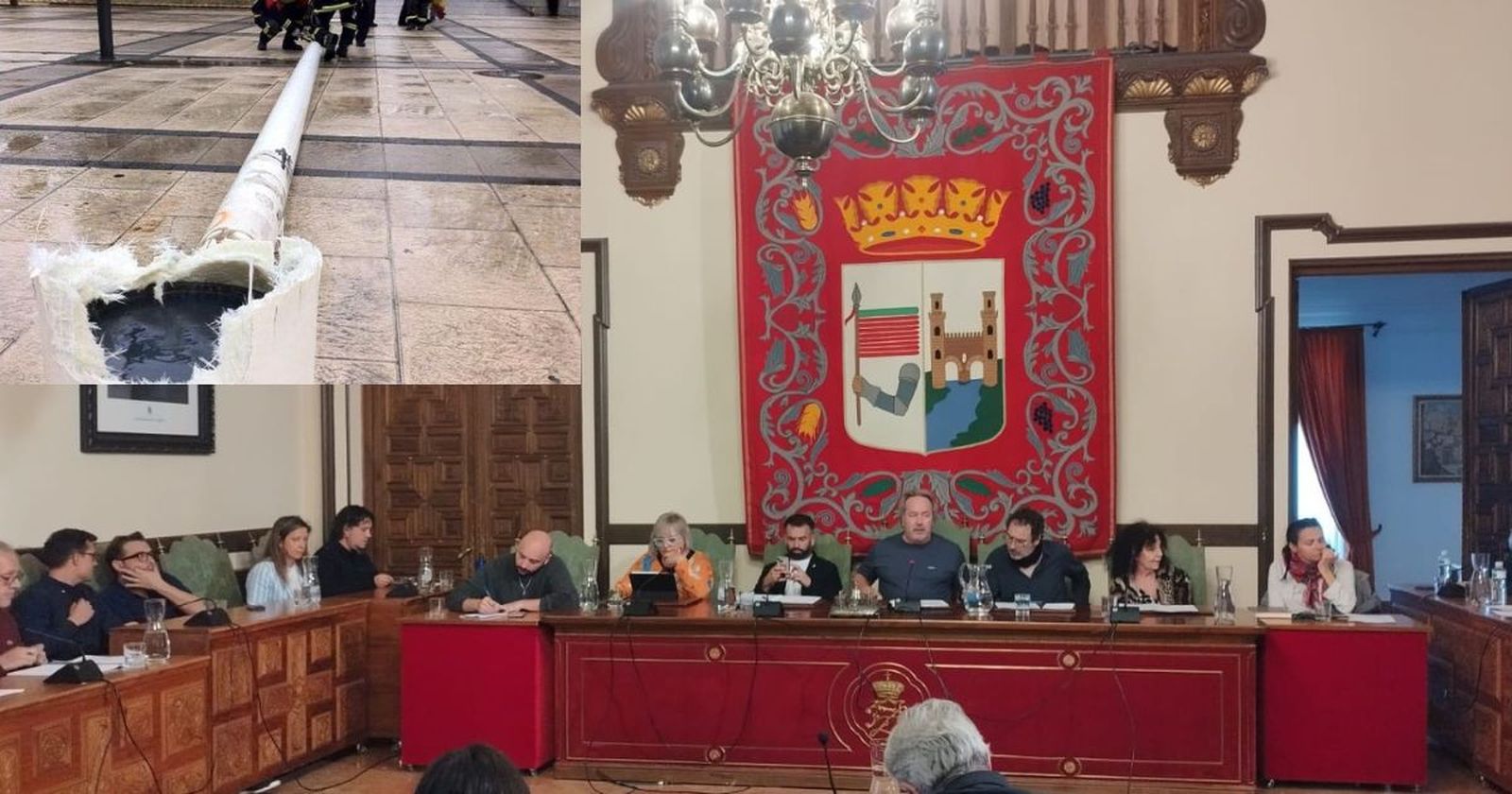 El motivo por el que el alcalde Francisco Guarido se niega a volver a instalar la bandera de España en la plaza de La Marina