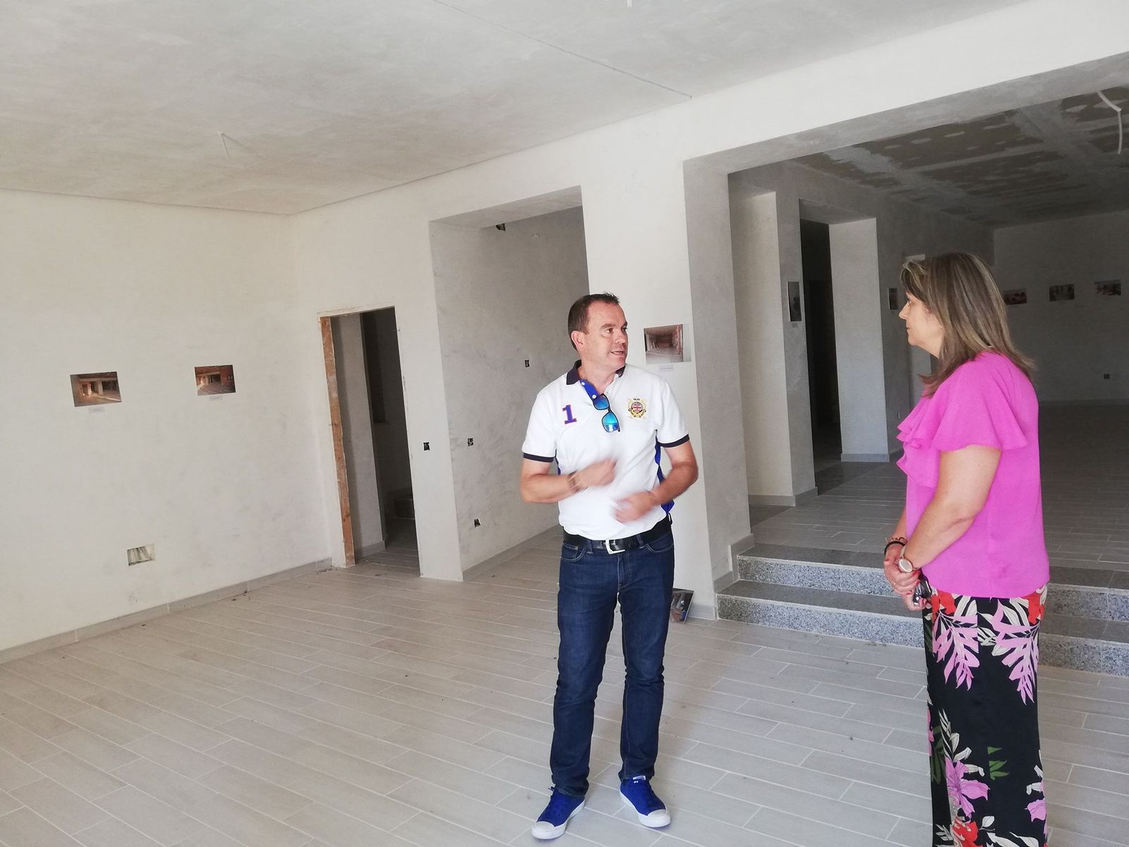 Visita presidente Diputación a las instalaciones casa del Director en La Aldehuala (agosto 2019)