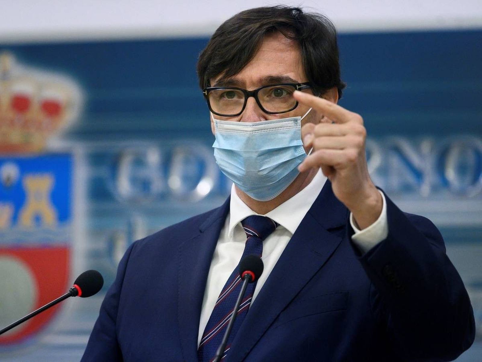 Salvador illa con mascarilla