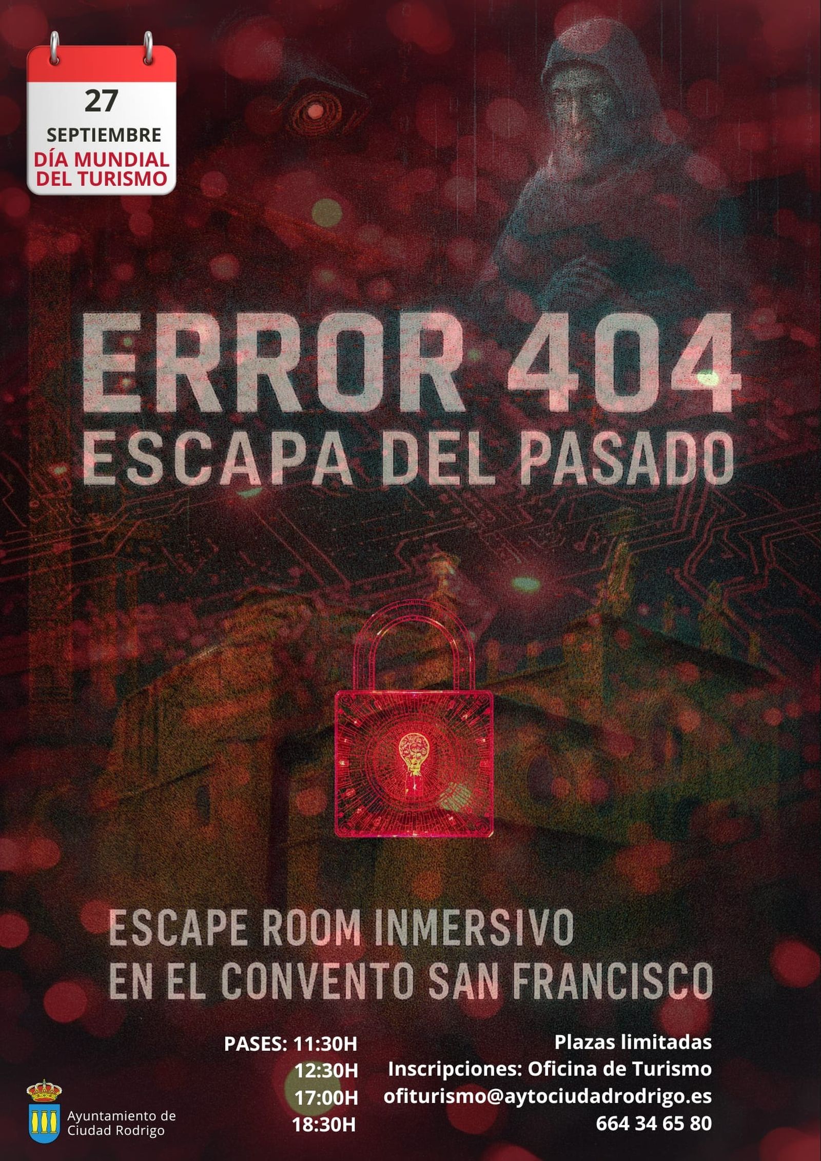 Cartel Escape Room Día Turismo