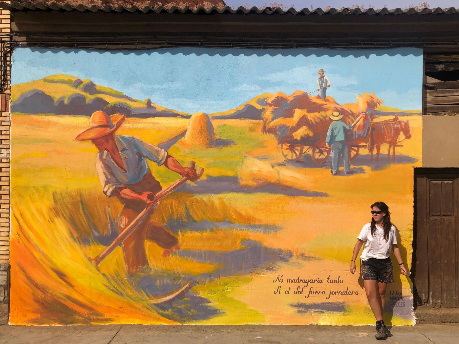 Mural segadores Manganeses de la Polvorosa